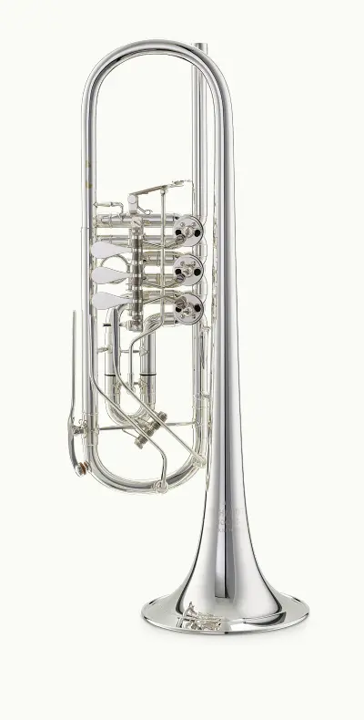 trumpet in b „heckel“, silver-plated